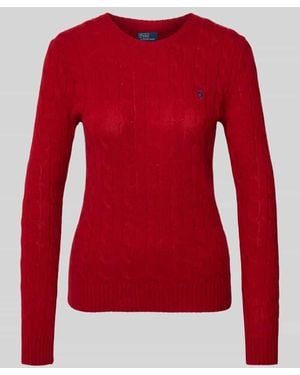 Polo Ralph Lauren Strickpullover aus Wolle-Kaschmir-Mix Modell 'JULIANNA' - Rot
