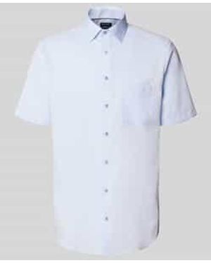 Olymp Modern Fit Zakelijk Overhemd Met Kentkraag - Blauw