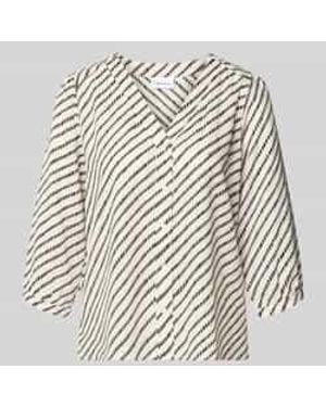 Comma, Blouses Lange Mouw - Wit
