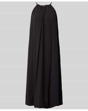 Opus Midikleid mit rückseitigem Schlüselloch-Ausschnitt - Schwarz