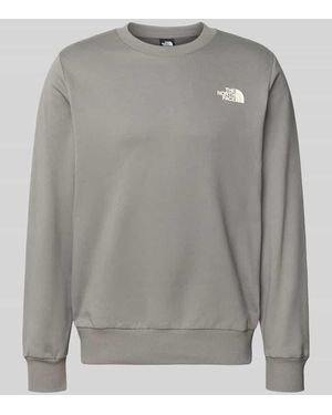 The North Face Sweatshirt mit Label-Print - Grau