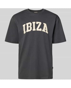 Only & Sons Relaxed Fit T-Shirt aus reiner Baumwolle Modell 'RICO' - Schwarz