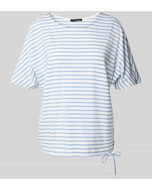 Ouí T-Shirt mit Tunnelzug am Saum - Blau