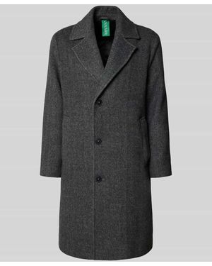 ANNARR Mantel aus Woll-Mix mit Eingrifftaschen Modell 'RAGNAR' - Schwarz