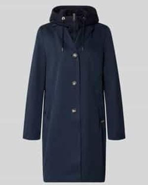 Cinque Regular Fit Lange Jas Met Reverskraag Model 'Miracle' - Blauw
