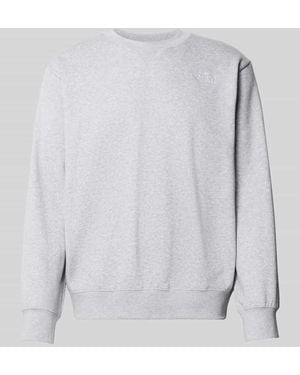 The North Face Sweatshirt mit Label-Stitching - Grau