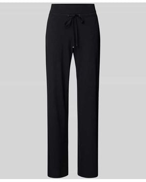 RAFFAELLO ROSSI Straight Fit Stoffhose mit Strukturmuster Modell 'CANDICE' - Blau