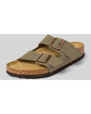 Birkenstock Slides mit Dornschließe Modell 'Arizona' - Mehrfarbig