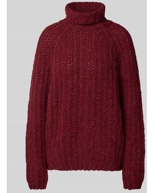 Smith & Soul Relaxed Fit Rollkragenpullover mit Alpaka-Anteil - Rot