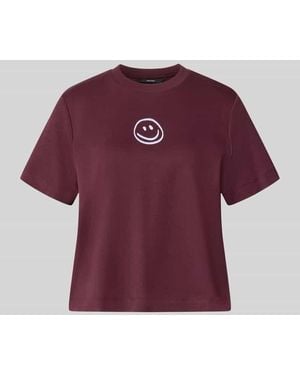 Vero Moda Boxy Fit T-Shirt aus reiner Baumwolle Modell 'SARA' - Rot