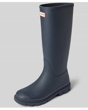 HUNTER Stiefel mit Logo-Detail - Blau