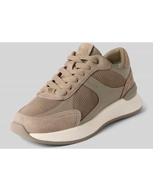 BOSS Sneaker aus echtem Rindsleder Modell 'B Icon_Runn' - Natur