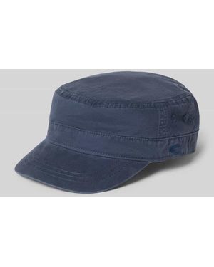Camel Active Military Cap mit Logo-Stitching - Blau