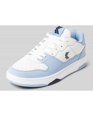 Karlkani Ledersneaker mit Label-Details - Weiß
