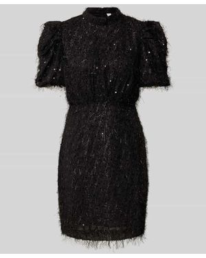 Y.A.S Cocktailkleid mit Stehkragen Modell 'ILZA' - Schwarz