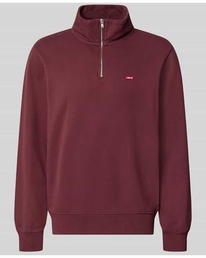 Levi's Regular Fit Pullover aus reiner Baumwolle - Rot