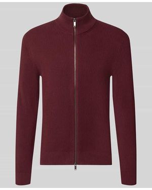 Mcneal Strickjacke mit Stehkragen - Rot