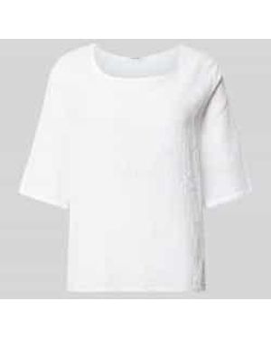 ZABAIONE T-Shirt Met Ronde Hals Model 'Li44Alii' - Wit