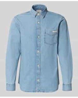 Calvin Klein Calvin Klein Denim Overhemden - Blauw