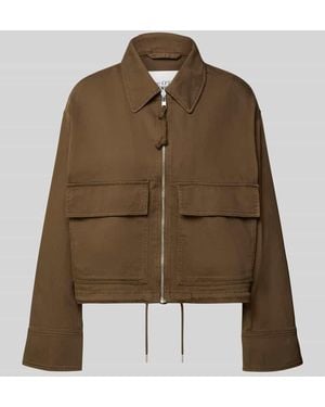 Marc O' Polo Regular Fit Jeansjacke aus Baumwoll-Mix - Braun