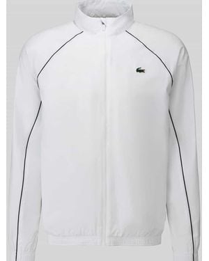 Lacoste Regular Fit Trainingsjacke mit Logo-Patch - Weiß