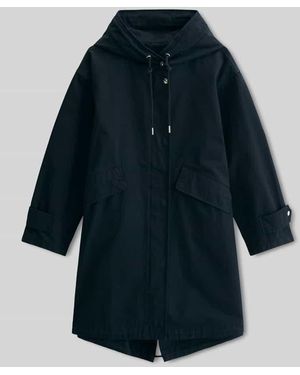 Marc O' Polo Regular Fit Parka aus reiner Baumwolle - Blau
