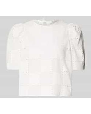 IVY & OAK Blouseshirt Met Broderie Anglaise - Wit