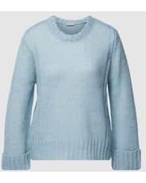 Fransa Gebreide Pullover Met Wol, Model 'Bien' - Blauw