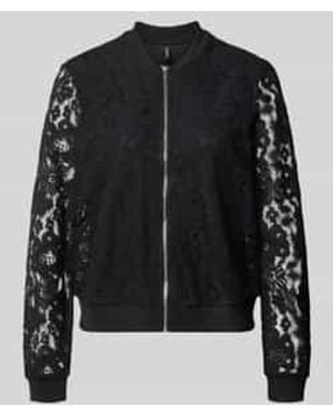 Vero Moda Regular Fit Blouson Van Katoenmix Model 'Honey' - Zwart