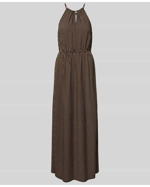 Tom Tailor Maxikleid Mit Neckholder - Braun