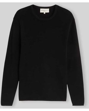 Tom Tailor Regular Fit Pullover aus reiner Baumwolle - Schwarz