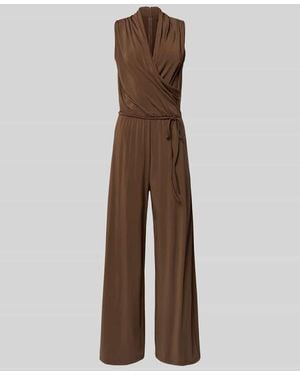 Weekend by Maxmara Jumpsuit aus Viskose-Mix Modell 'TROPICO' - Braun