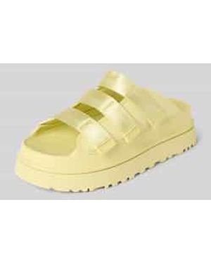 UGG Sandalen Met Klittenband, Model 'Goldenglow' - Metallic