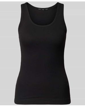Lanius Tanktop in Ripp-Optik - Schwarz