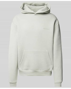 Review Hoodie Mit Label-Print - Grau