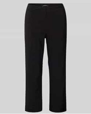SteHmann Slim Fit Broek Met Verkort Model - Zwart