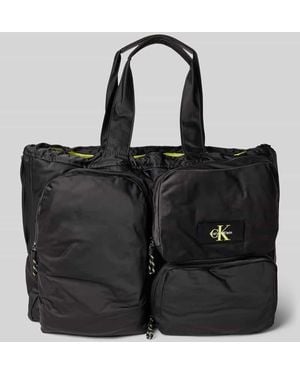 Calvin Klein Tote Bag mit Tragehenkel - Schwarz