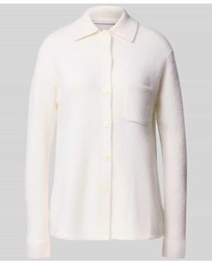 Herzen's Strickjacke aus Kaschmir-Baumwoll-Mix - Natur