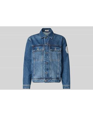 Isnurh Regular Fit Jeansjacke mit Brusttaschen - Blau