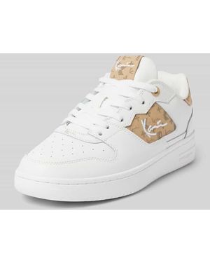 Karlkani Sneaker mit Label-Stitching - Weiß