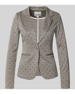 Ichi Slim Fit Blazer mit Viskose-Anteil Modell 'Kate' - Grau