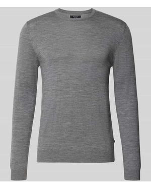 Matíníque Strickpullover mit gerippten Abschlüssen Modell 'Margrate' - Grau