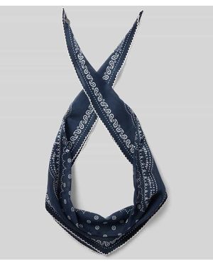 Fraas Tuch mit Allover Paisley-Print - Blau