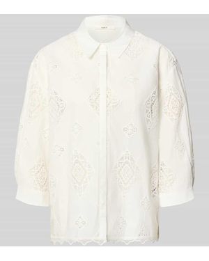 Ba&sh Regular Fit Bluse mit Häkelspitze Modell 'MURIEL' - Weiß