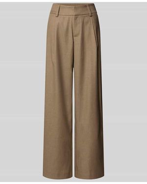 Gina Tricot Stoffhose mit Gesäßtasche - Natur