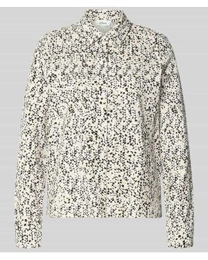 S.oliver Regular Fit Hemdbluse aus Baumwoll-Mix - Weiß