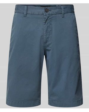 Marc O' Polo Regular Fit Shorts aus weichem Baumwoll-Mix Modell 'RESO JOGGER' - Blau