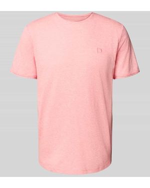 Tom Tailor Regular Fit T-Shirt aus Baumwoll-Mix - Pink