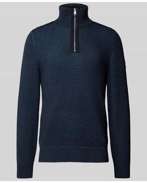 Marc O' Polo Regular Fit Troyer Aus Bio-Baumwolle - Blau