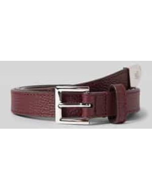 Ralph Lauren Riem Van Runderleer Met Doornsluiting - Bruin